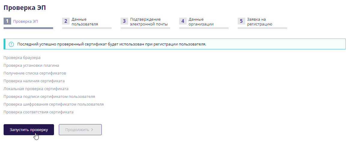Selection of electronic signature