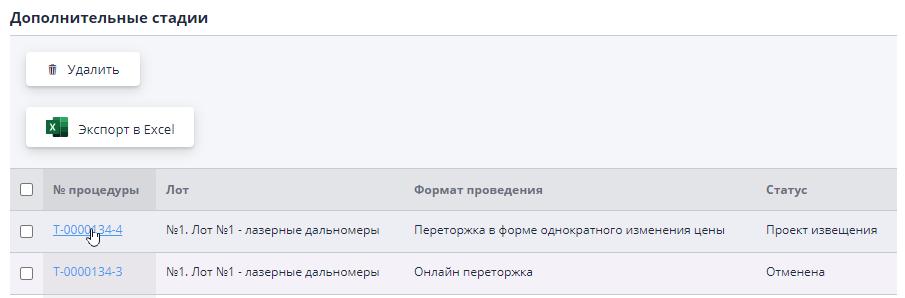 Additional stages for the lot