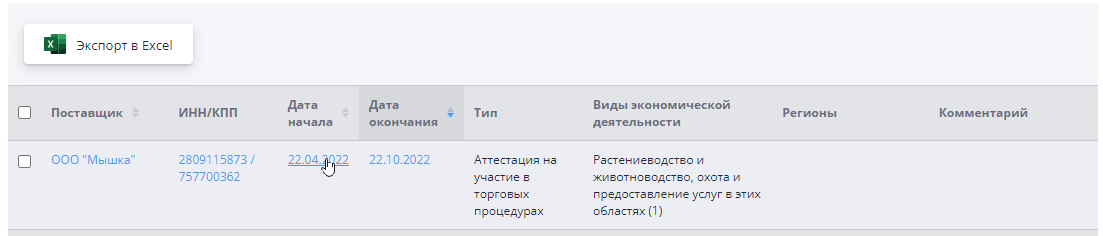 Go to the post editing page